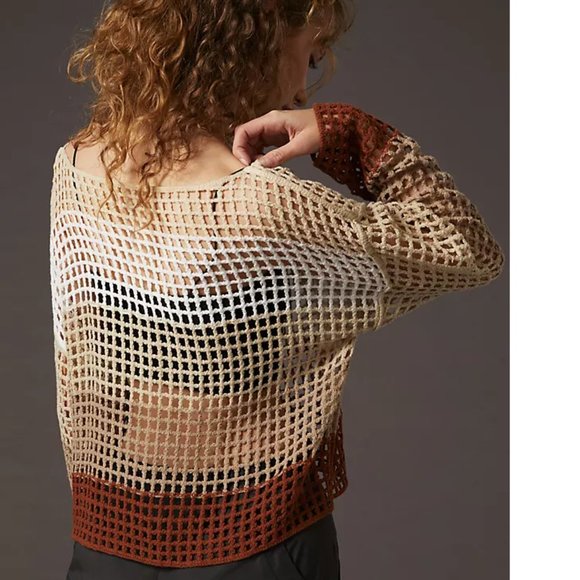 Anthropologie Striped Poncho - Picture 2 of 5